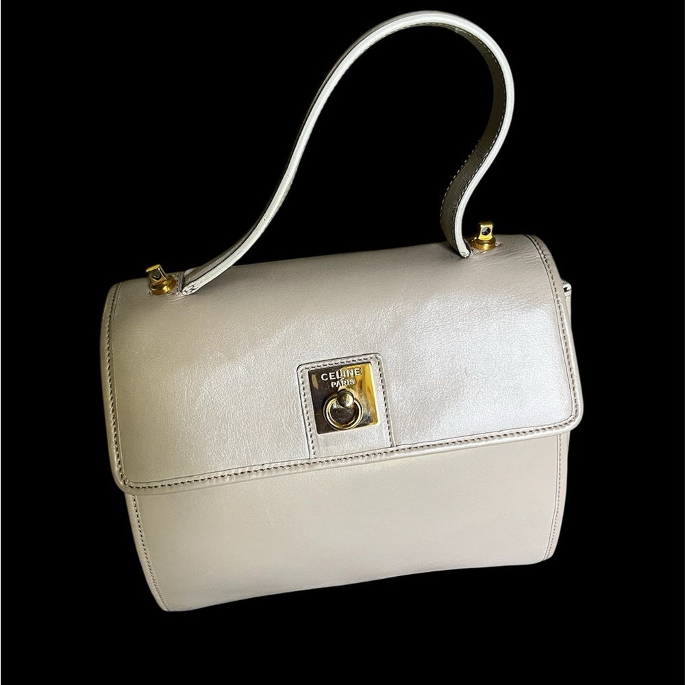 Celine beige Leather Shoulder Bag - Picture 7 of 10